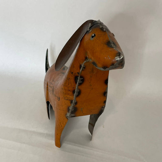 Goldie the Golden Dog • Recycled Metal Animals