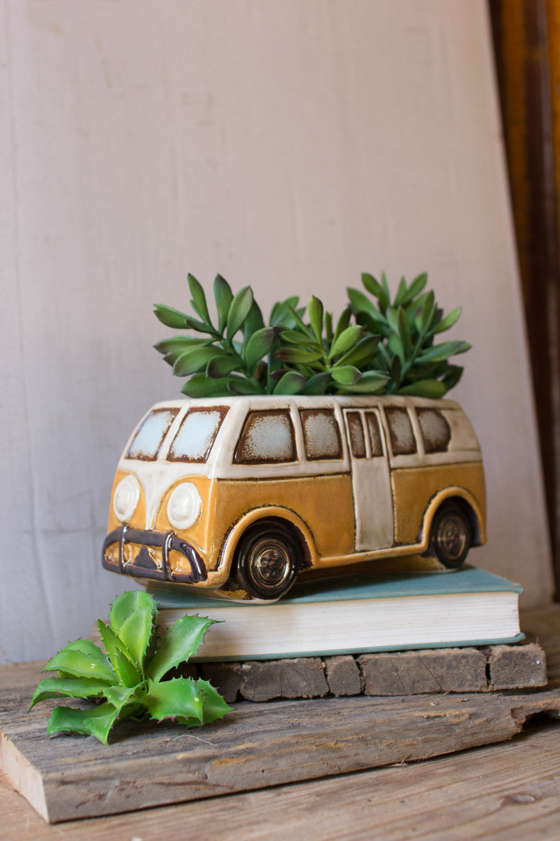 VW bus planter • VW Bus decor