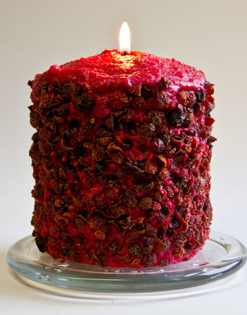 Homespun harvest warm glow candle