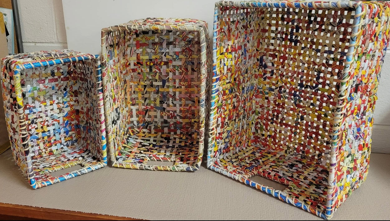 Rectangle Baskets - set of 3