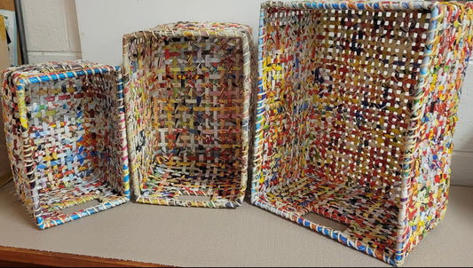 Rectangle Baskets - set of 3