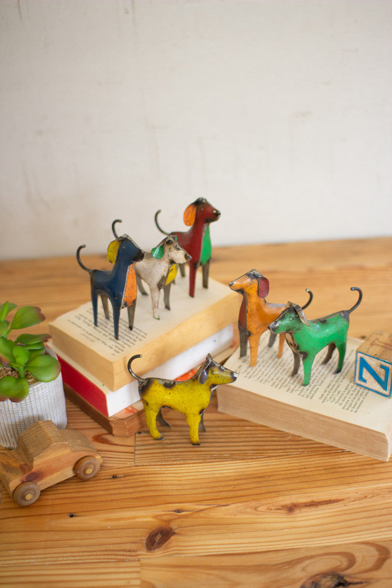 Recycled Metal Dogs • Reclaimed Metal Dog Figures