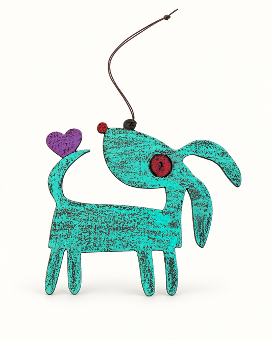 Sweet Scruff – Recycled Metal Dog Ornament