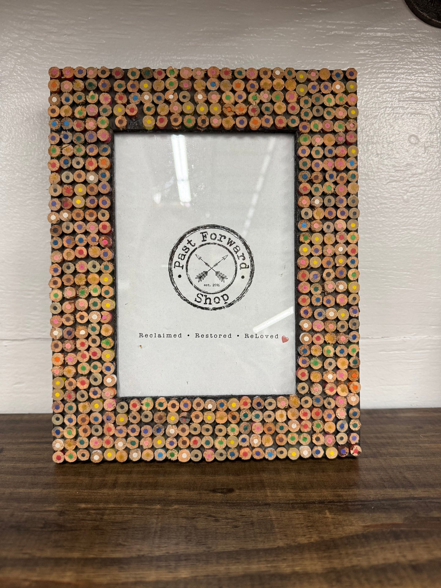 5x7 Mosiac Colored Pencil Picture Frame