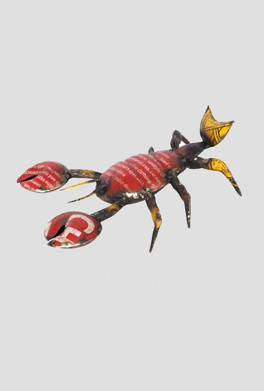 Clawdia the Lobster • Recycled Metal Animals