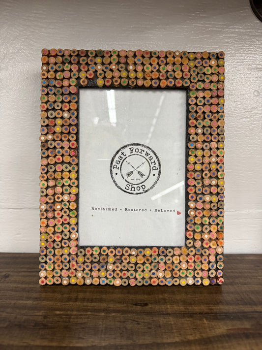 5x7 Mosiac Colored Pencil Picture Frame