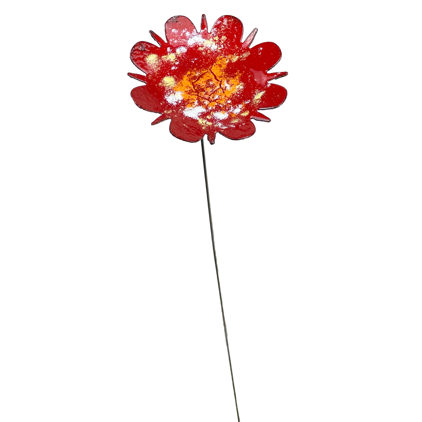 Large Copper Flower Plant spike decor • plant decor • plant spikes • plant stakes • garden decor
