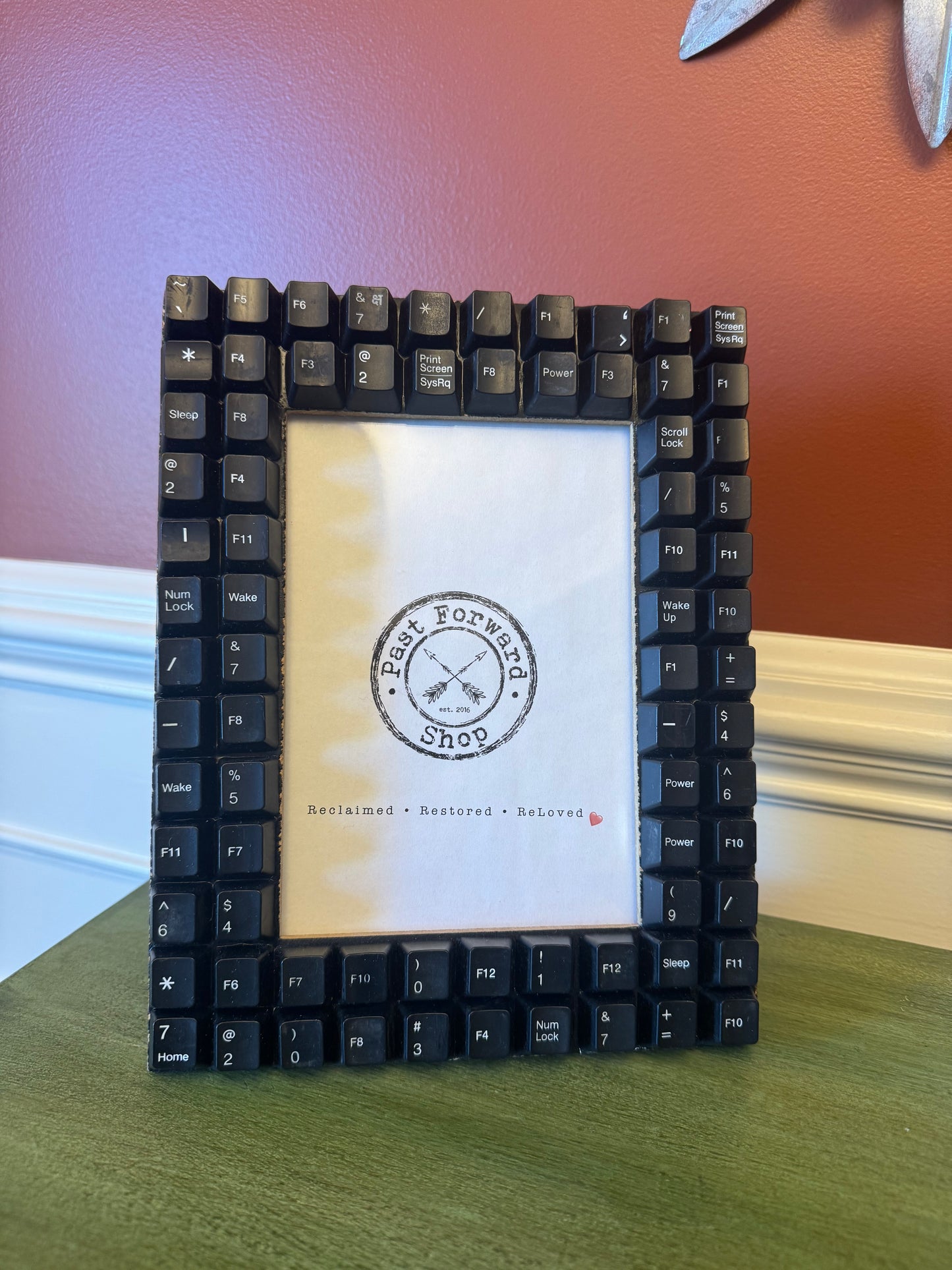 The ReBoot Frame • 5x7 Reclaimed Keyboard Picture Frame