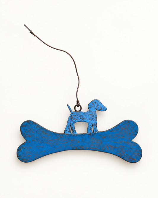 Bone to Be Wild – Recycled Metal Dog Ornament