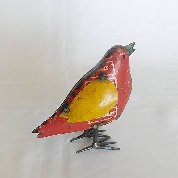 Chipper the Songbird • Recycled Metal Animals