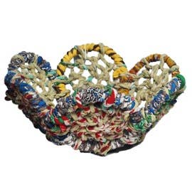 Jute Flower Basket in Vibrant Colors