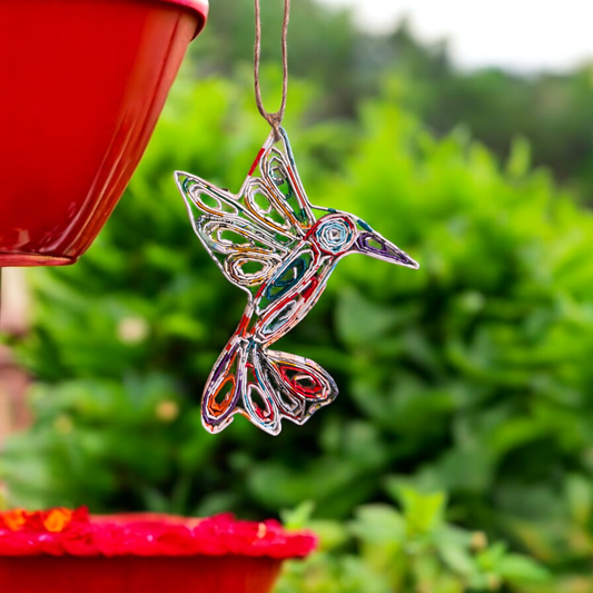 Hummingbird Ornament - Recycled Paper