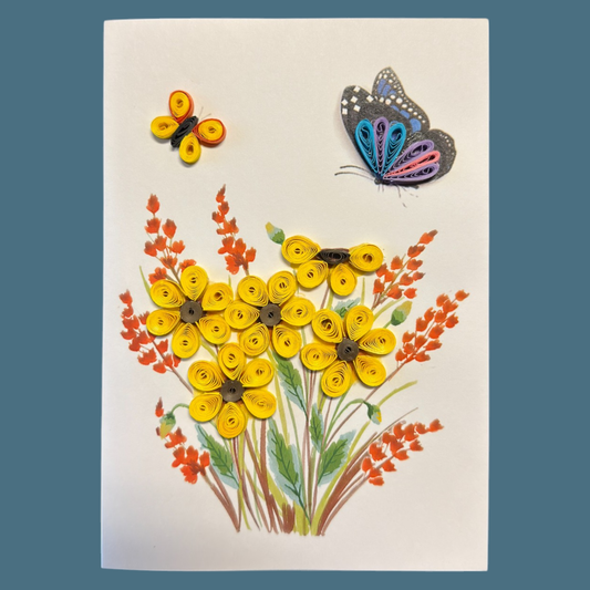 Butterfly Quilled Greeting Card