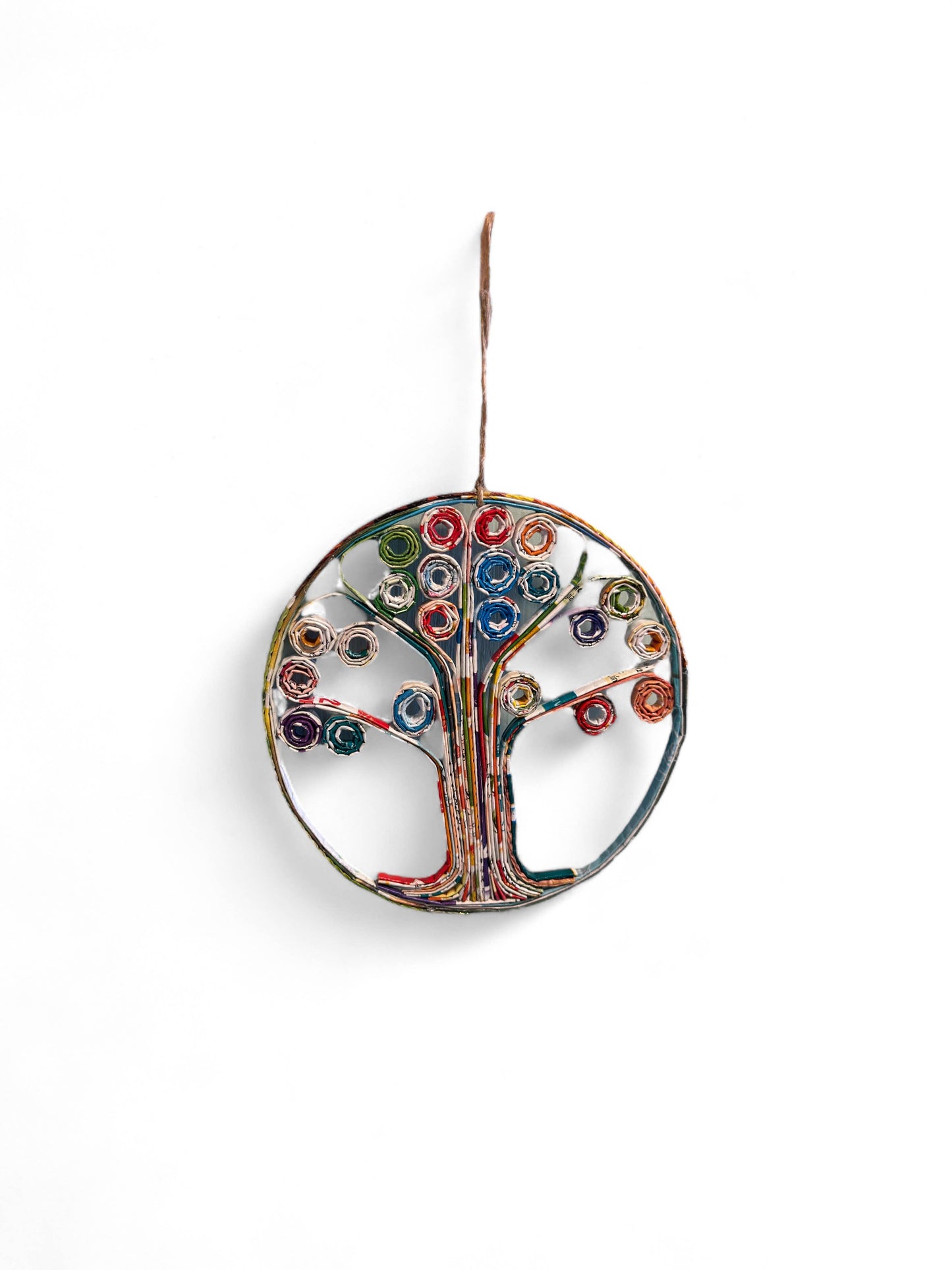 Tree Of Life Ornament - Reclaimed magazine ornaments