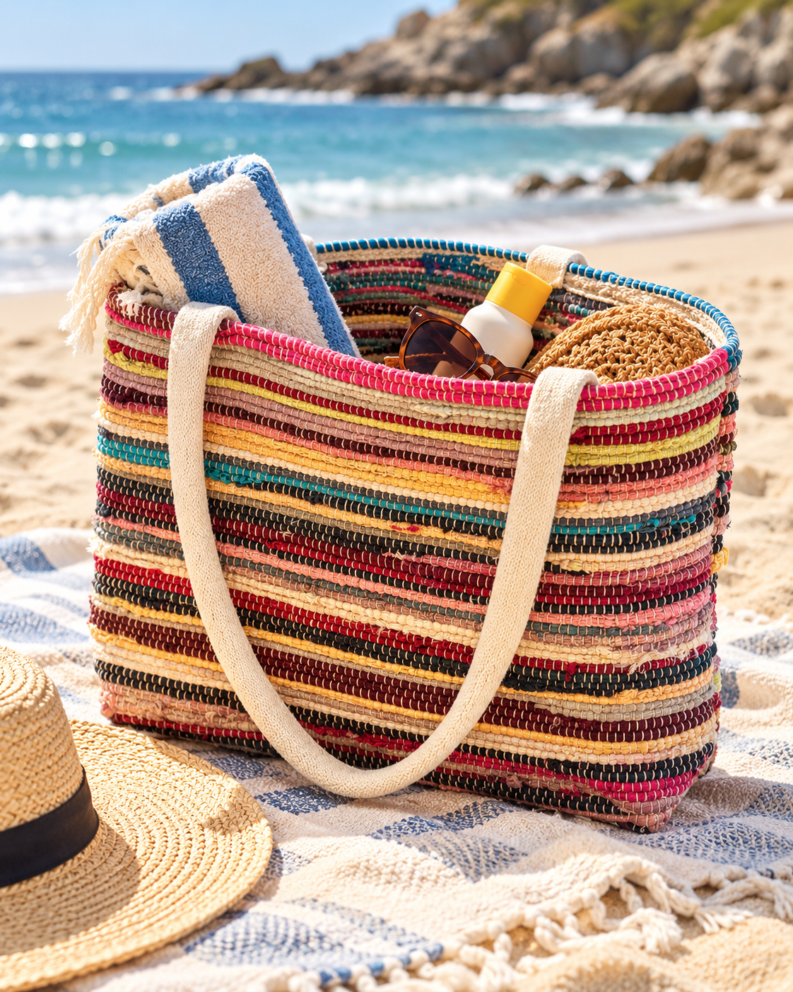 The Wildweave Tote • Reloved Jute Shoulder Bag