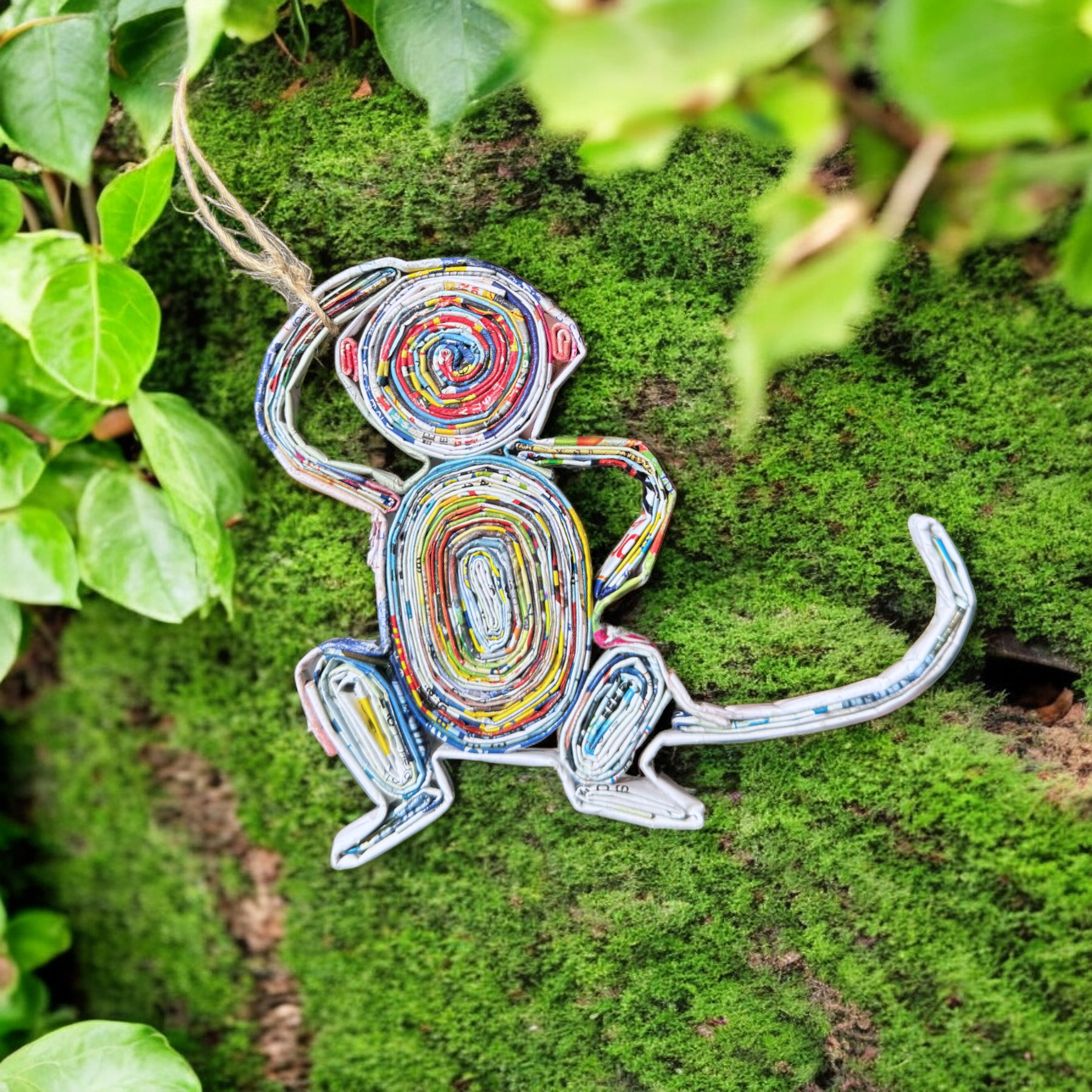 Monkey Ornament - Recycled Paper