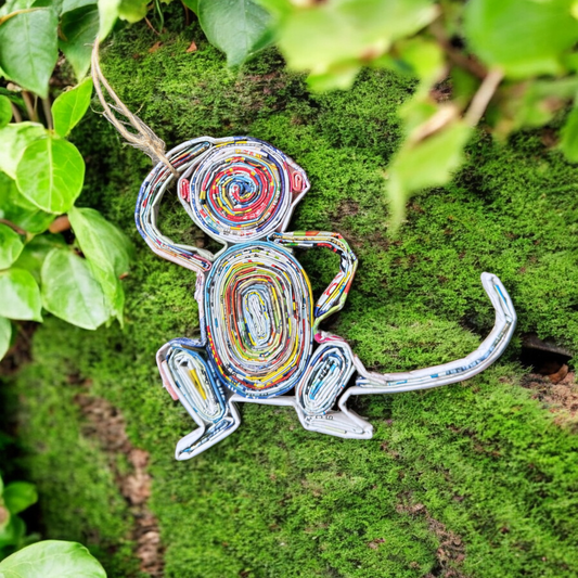 Monkey Ornament - Recycled Paper