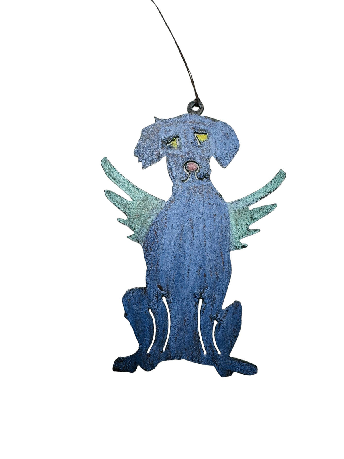 Fur-ever My Angel – Recycled Metal Dog Memorial Ornament