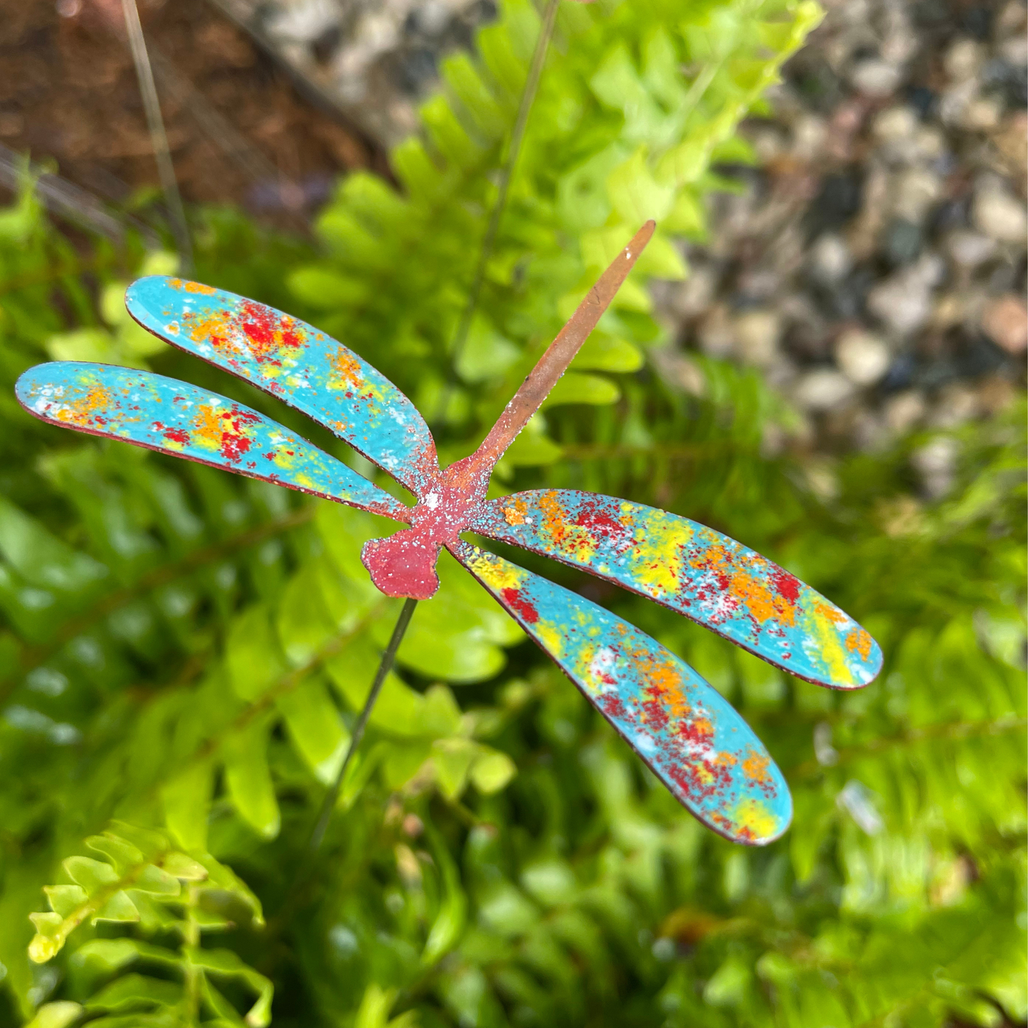 Medium Copper Enamel Dragonflies