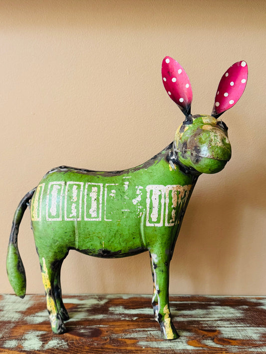 Burrito the Donkey • Reclaimed Metal Animals