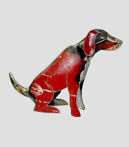 Rudy the Red Dog • Recycled Metal Animals