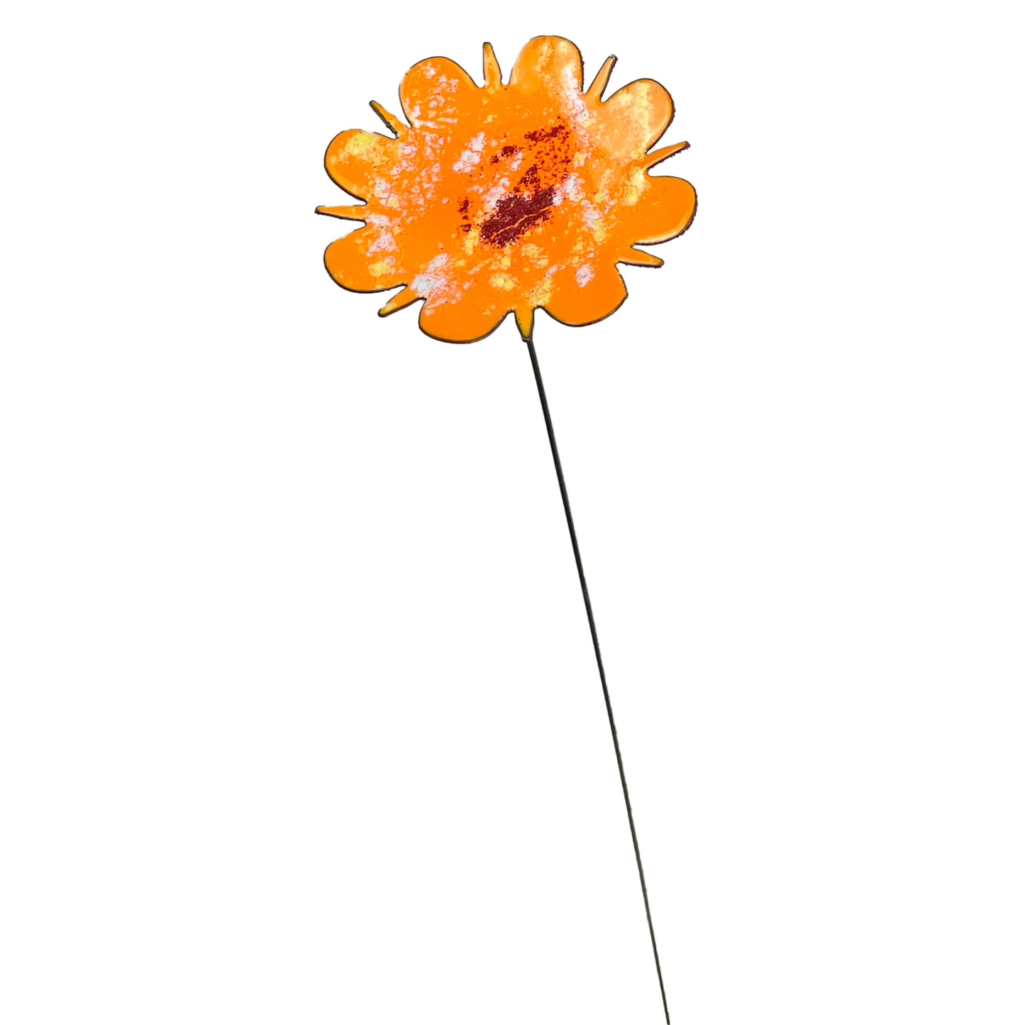 Large Copper Flower Plant spike decor • plant decor • plant spikes • plant stakes • garden decor