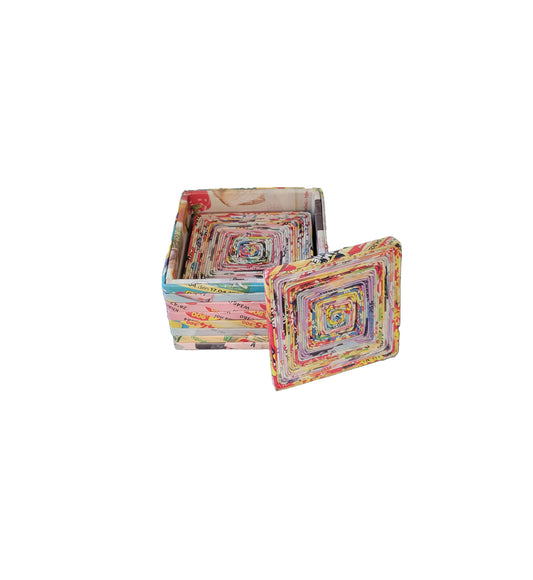 Coasters  •. Recycled Magazine Coasters
