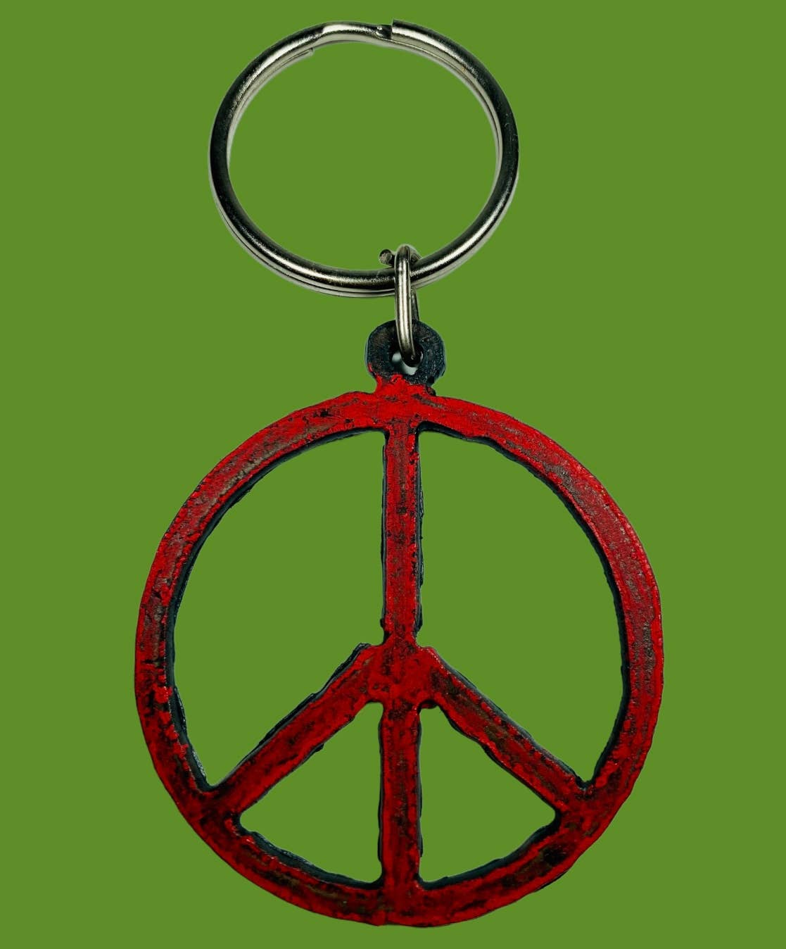 Metal Peace Keychain – Past Forward Shop