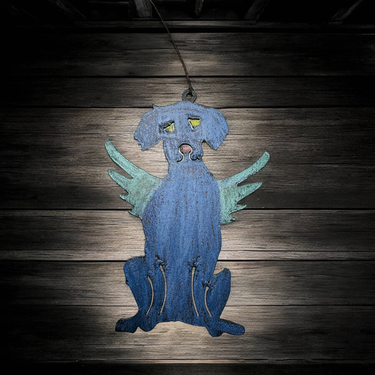 Fur-ever My Angel – Recycled Metal Dog Memorial Ornament
