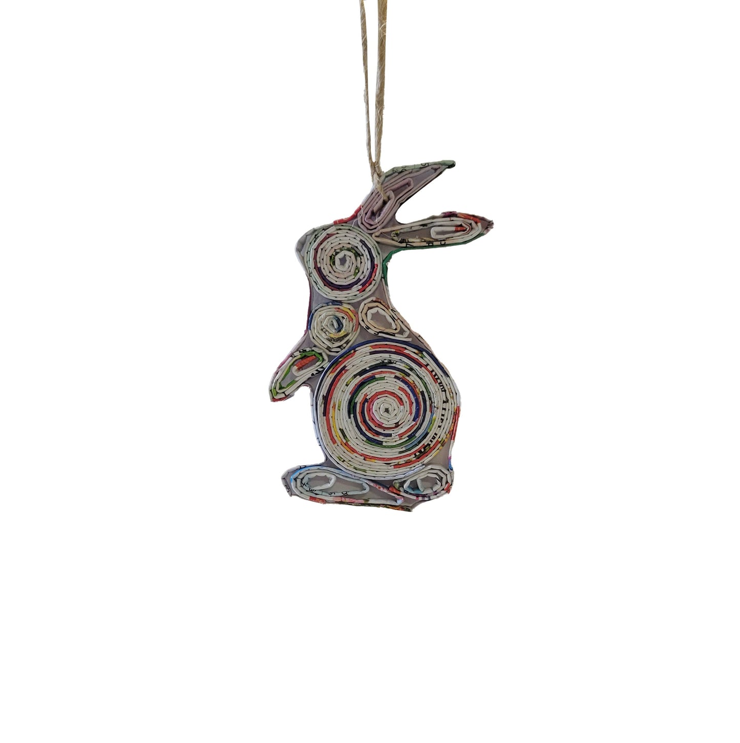 Bunny Ornament • Reclaimed Magazine Ornament