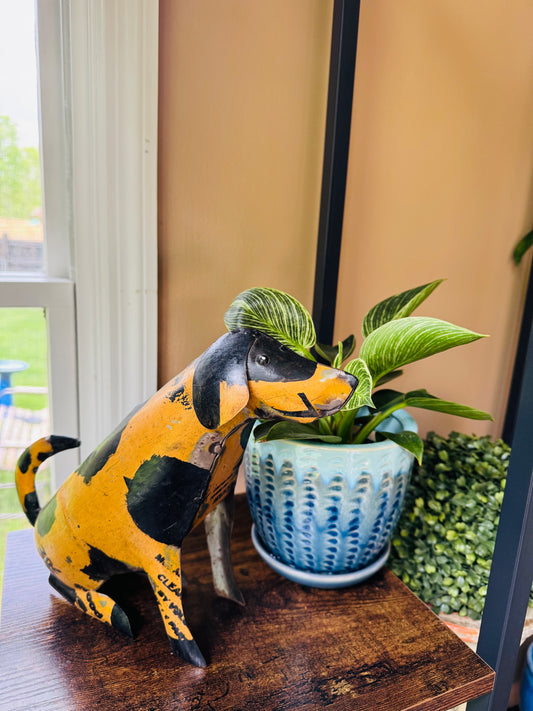 Eddie the Spotted Dog • Recycled Metal Animals
