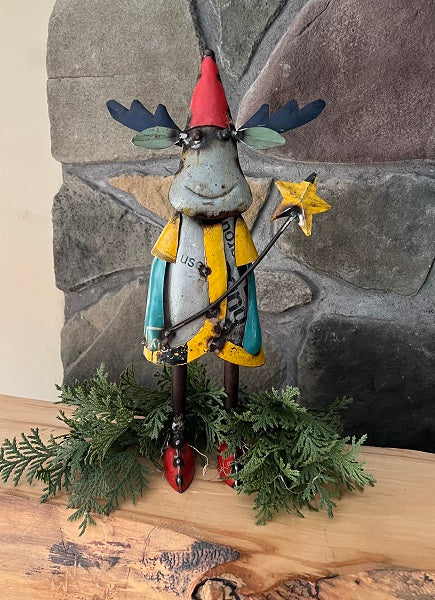 Betty Moose • Reclaimed Iron Moose Decor