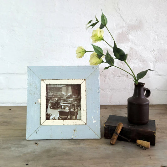 6x6 Dusty Blue Reclaimed Wood Frame
