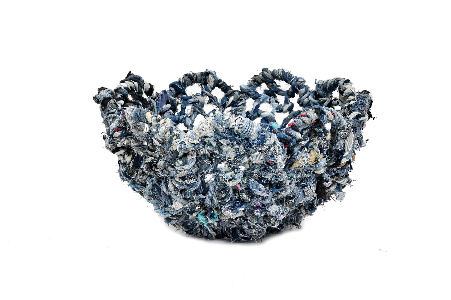 Blue Hue Catch-All • Repurposed Denim Basket