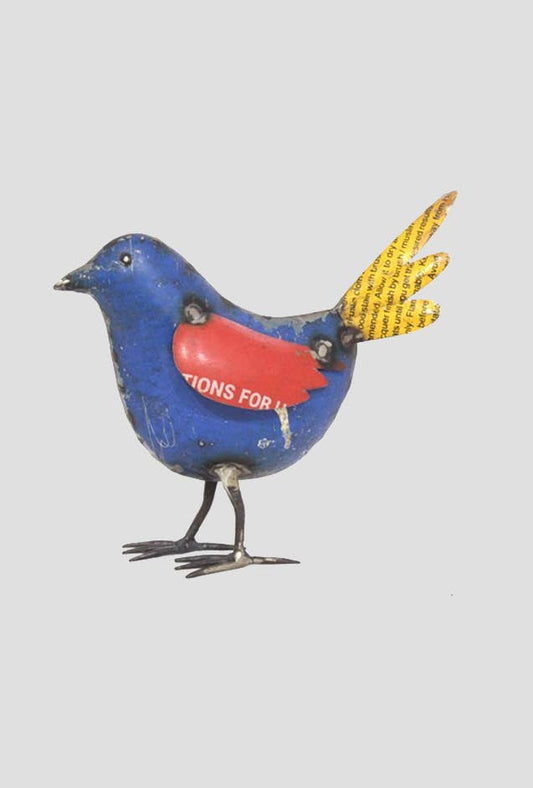 Wanda the Bluebird  • Recycled Metal Animals