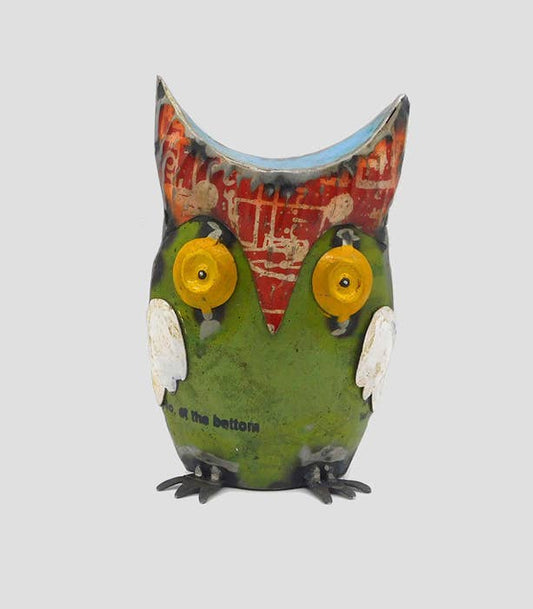 Kirby the Owl • Recycled Metal Animals