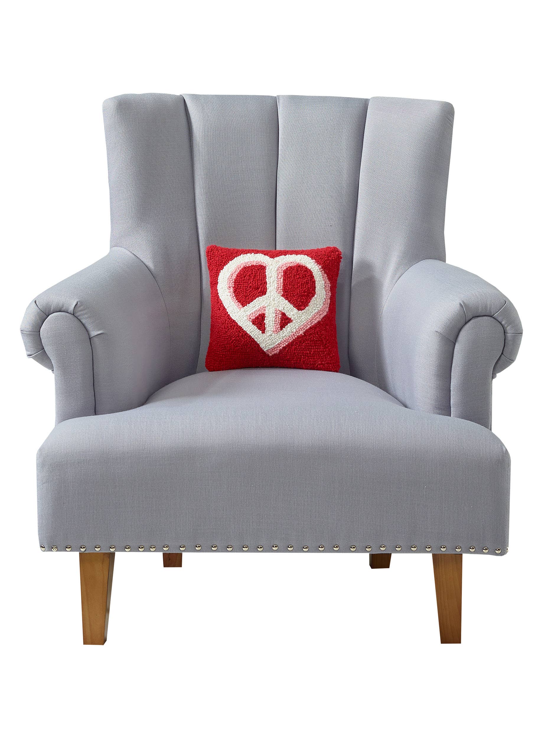 Heart & Peace Sign Hook throw pillow • throw pillow• hook throw pillow ...