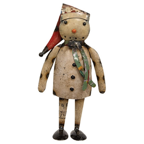 Holly the Snowgirl • Reclaimed Metal Snowgirl