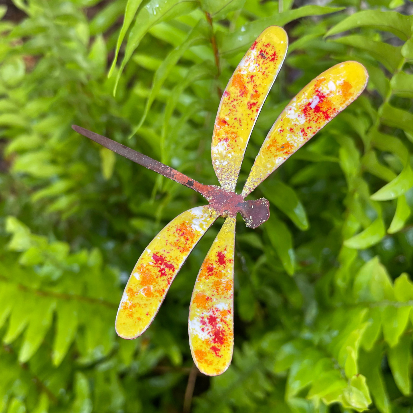 Medium Copper Enamel Dragonflies