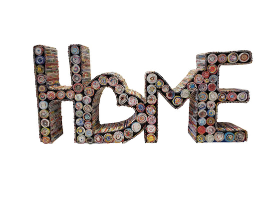 Home Sign with Heart - Recycled Paper