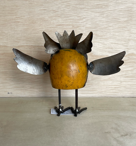 Hootdini the wild owl • Recycled Metal Animals