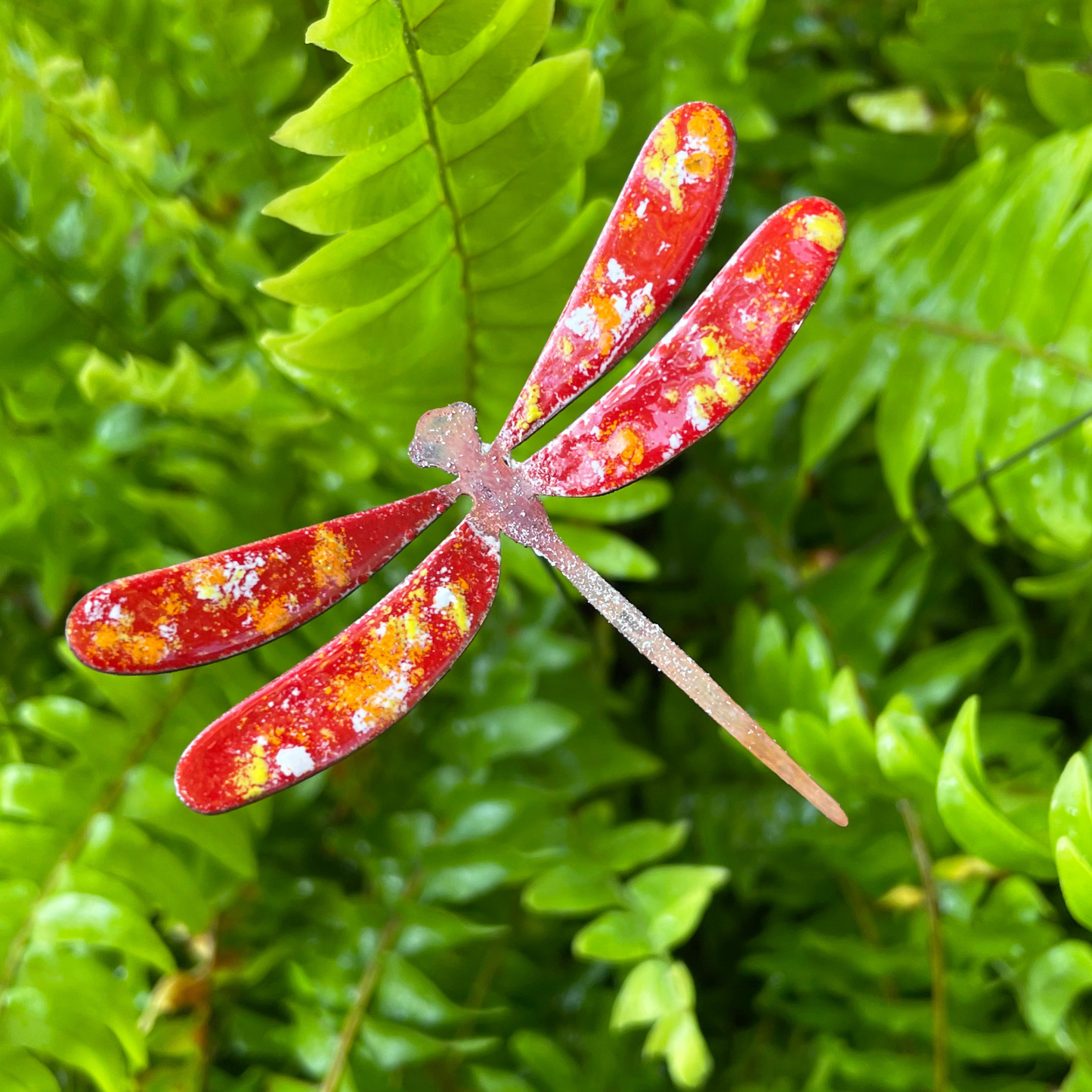Medium Copper Enamel Dragonflies
