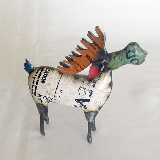 Echo the recycled metal Moose • Recycled Metal Animals