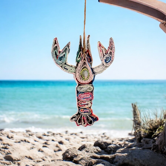 Lobster Ornament - Recycled Paper Christmas Tree Ornaments