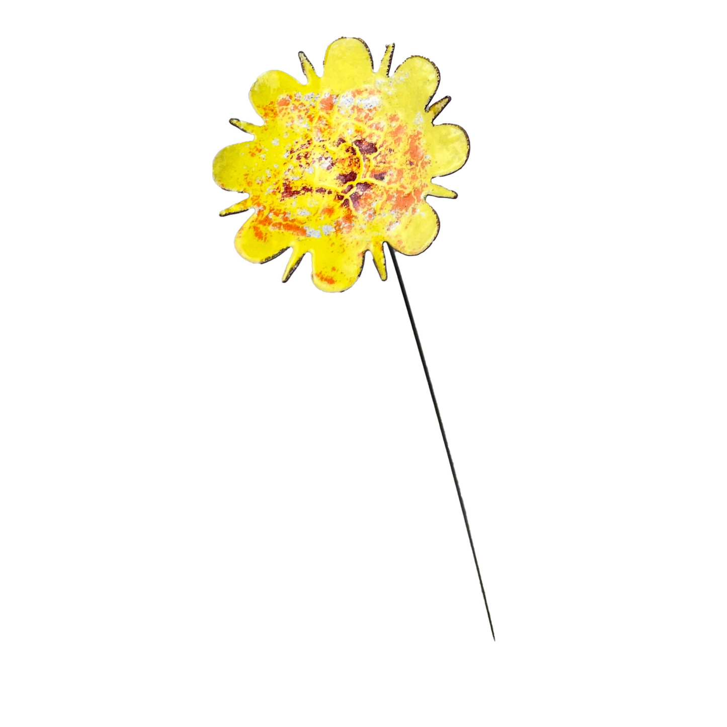 Large Copper Flower Plant spike decor • plant decor • plant spikes • plant stakes • garden decor