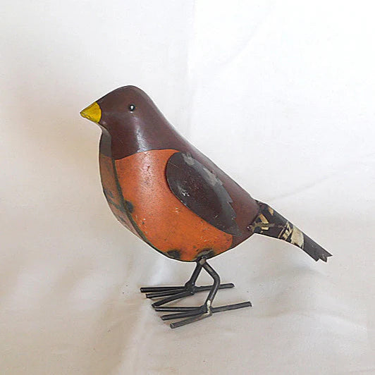 Chester the Robin • Reclaimed metal Robin Bird