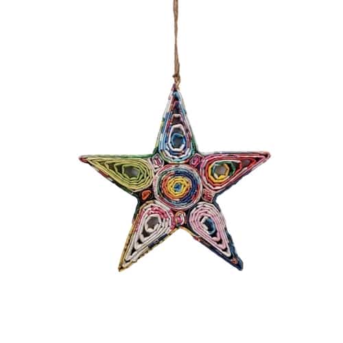 Star Celestial Ornament - Recycled Paper
