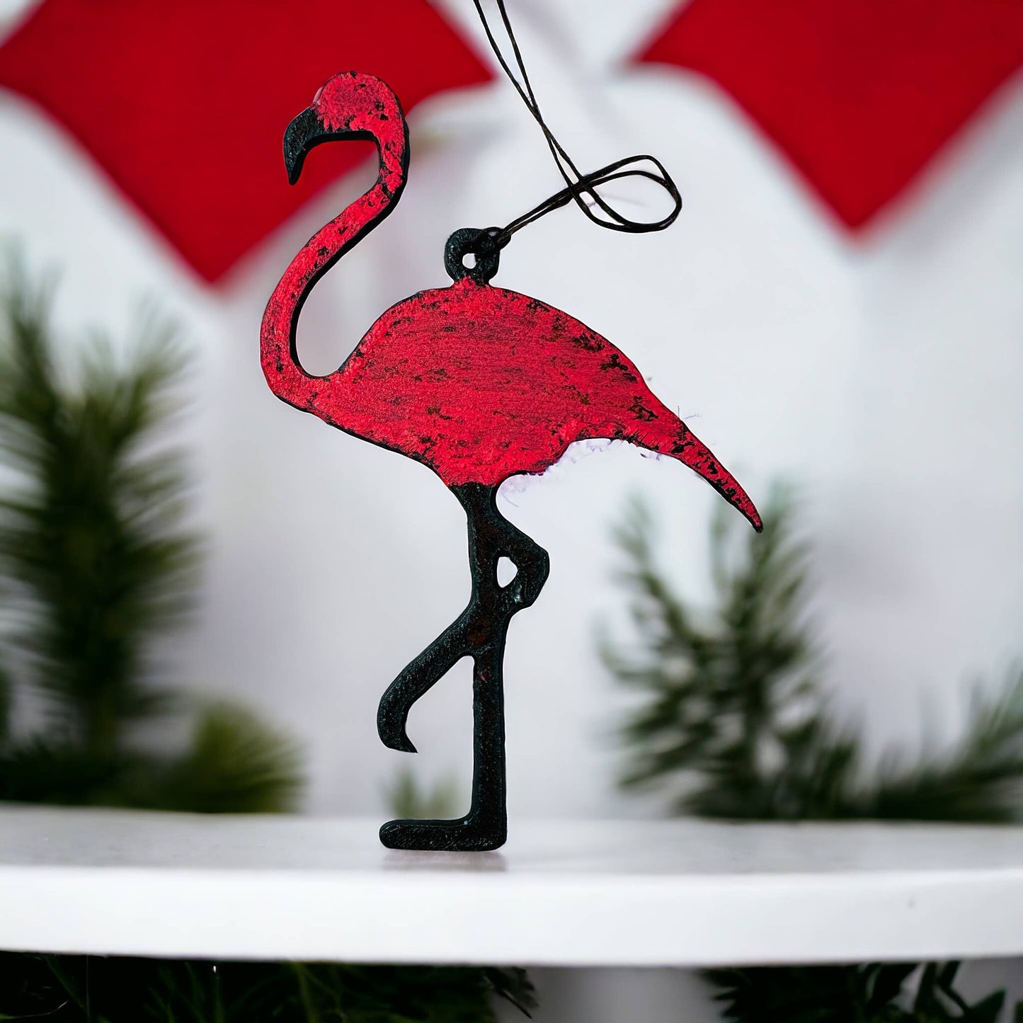 Flamingo Ornaments nautical metal beach gift coastal decor