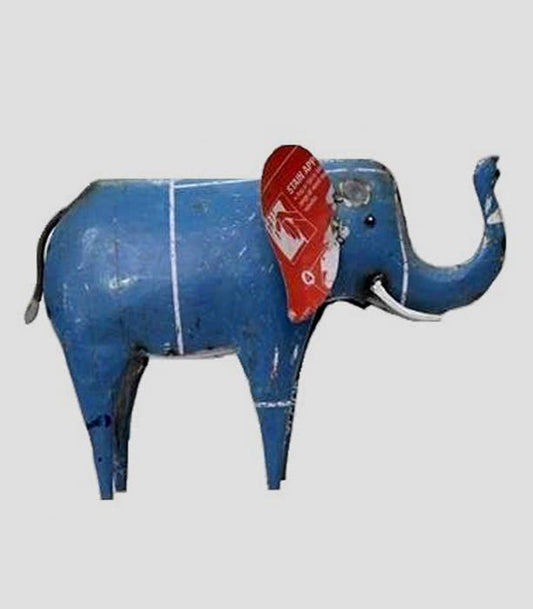 Elle the Elephant  • Recycled Metal Animals