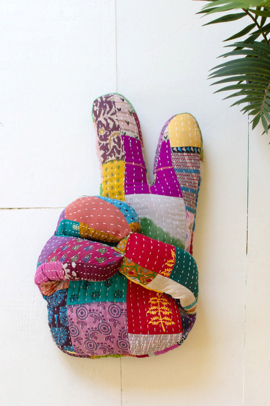 Peace Hand Pillow